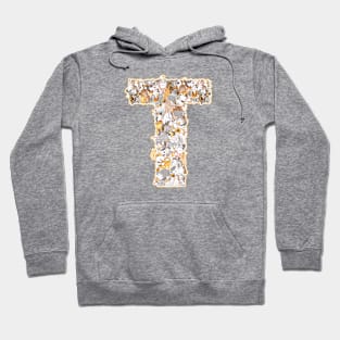 cat letter T(the cat forms the letter T) Hoodie